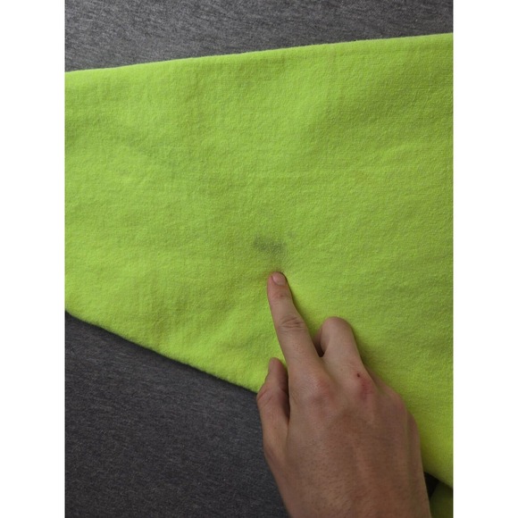 SSUR Men's Neon Green Embroidered Box Logo Hoodie Size Large Streetwear - Picture 8 of 9